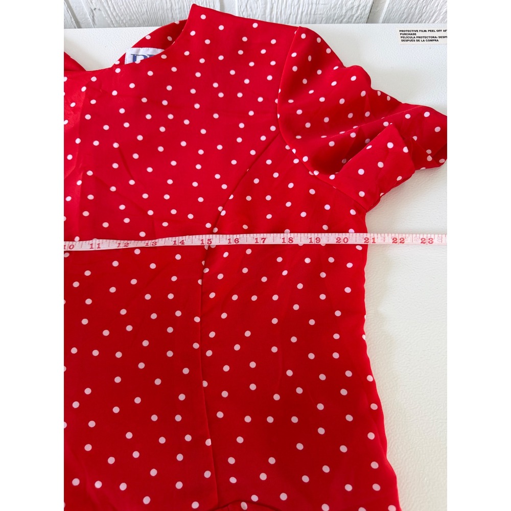 BFA Classics Vintage Red Polka Dot 2 Piece Skirt Set Women's 14 Retro Twee - Picture 8 of 9
